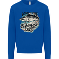Born to Be a Fishing Legend Fisherman Kids Sweatshirt Jumper Royal Blue