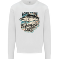 Born to Be a Fishing Legend Fisherman Kids Sweatshirt Jumper White