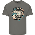 Born to Be a Fishing Legend Fisherman Kids T-Shirt Childrens Charcoal