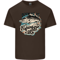 Born to Be a Fishing Legend Fisherman Kids T-Shirt Childrens Chocolate