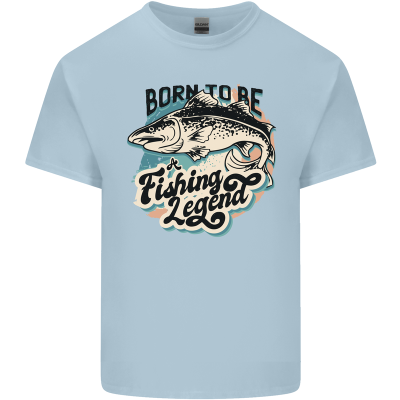 Born to Be a Fishing Legend Fisherman Kids T-Shirt Childrens Light Blue