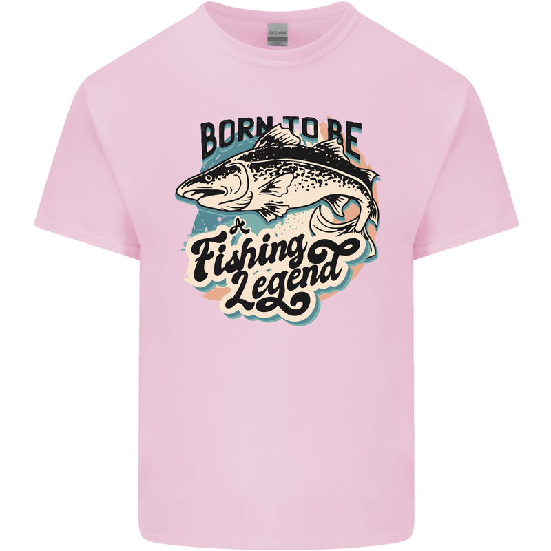 Born to Be a Fishing Legend Fisherman Kids T-Shirt Childrens Light Pink