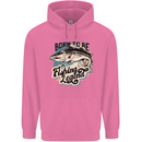 Born to Be a Fishing Legend Fisherman Mens 80% Cotton Hoodie Azelea