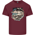 Born to Be a Fishing Legend Fisherman Mens Cotton T-Shirt Tee Top Maroon