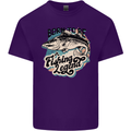 Born to Be a Fishing Legend Fisherman Mens Cotton T-Shirt Tee Top Purple