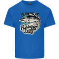 Born to Be a Fishing Legend Fisherman Mens Cotton T-Shirt Tee Top Royal Blue