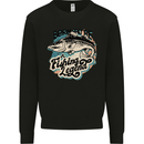 Born to Be a Fishing Legend Fisherman Mens Sweatshirt Jumper Black