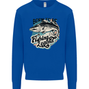 Born to Be a Fishing Legend Fisherman Mens Sweatshirt Jumper Royal Blue