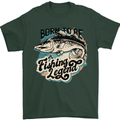 Born to Be a Fishing Legend Fisherman Mens T-Shirt 100% Cotton Forest Green