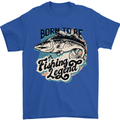 Born to Be a Fishing Legend Fisherman Mens T-Shirt 100% Cotton Royal Blue