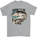 Born to Be a Fishing Legend Fisherman Mens T-Shirt 100% Cotton Sports Grey