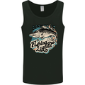 Born to Be a Fishing Legend Fisherman Mens Vest Tank Top Black