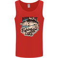 Born to Be a Fishing Legend Fisherman Mens Vest Tank Top Red