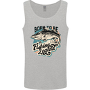 Born to Be a Fishing Legend Fisherman Mens Vest Tank Top Sports Grey
