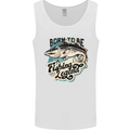 Born to Be a Fishing Legend Fisherman Mens Vest Tank Top White