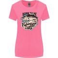 Born to Be a Fishing Legend Fisherman Womens Wider Cut T-Shirt Azalea
