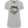 Born to Be a Fishing Legend Fisherman Womens Wider Cut T-Shirt Sports Grey