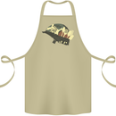 Born to Cook Funny Chef Parody Cooking Cotton Apron 100% Organic Khaki