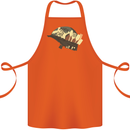 Born to Cook Funny Chef Parody Cooking Cotton Apron 100% Organic Orange