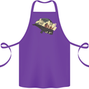 Born to Cook Funny Chef Parody Cooking Cotton Apron 100% Organic Purple
