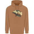 Born to Cook Funny Chef Parody Cooking Mens 80% Cotton Hoodie Caramel Latte