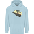 Born to Cook Funny Chef Parody Cooking Mens 80% Cotton Hoodie Light Blue