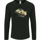 Born to Cook Funny Chef Parody Cooking Mens Long Sleeve T-Shirt Black