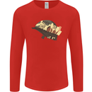 Born to Cook Funny Chef Parody Cooking Mens Long Sleeve T-Shirt Red