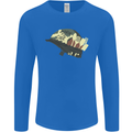 Born to Cook Funny Chef Parody Cooking Mens Long Sleeve T-Shirt Royal Blue