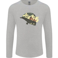 Born to Cook Funny Chef Parody Cooking Mens Long Sleeve T-Shirt Sports Grey