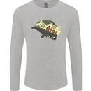 Born to Cook Funny Chef Parody Cooking Mens Long Sleeve T-Shirt Sports Grey