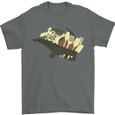 Born to Cook Funny Chef Parody Cooking Mens T-Shirt Cotton Gildan Charcoal