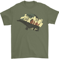Born to Cook Funny Chef Parody Cooking Mens T-Shirt Cotton Gildan Military Green