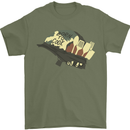 Born to Cook Funny Chef Parody Cooking Mens T-Shirt Cotton Gildan Military Green