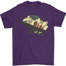 Born to Cook Funny Chef Parody Cooking Mens T-Shirt Cotton Gildan Purple