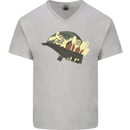 Born to Cook Funny Chef Parody Cooking Mens V-Neck Cotton T-Shirt Sports Grey