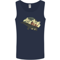 Born to Cook Funny Chef Parody Cooking Mens Vest Tank Top Navy Blue