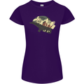 Born to Cook Funny Chef Parody Cooking Womens Petite Cut T-Shirt Purple
