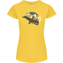 Born to Cook Funny Chef Parody Cooking Womens Petite Cut T-Shirt Yellow