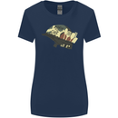 Born to Cook Funny Chef Parody Cooking Womens Wider Cut T-Shirt Navy Blue