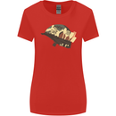 Born to Cook Funny Chef Parody Cooking Womens Wider Cut T-Shirt Red