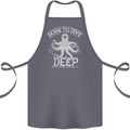 Born to Dive Deep Scuba Diving Diver Cotton Apron 100% Organic Steel
