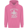 Born to Dive Deep Scuba Diving Diver Mens 80% Cotton Hoodie Azelea