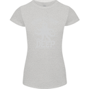Born to Dive Deep Scuba Diving Diver Womens Petite Cut T-Shirt Sports Grey