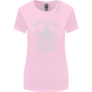 Born to Dive Deep Scuba Diving Diver Womens Wider Cut T-Shirt Light Pink