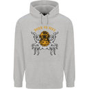 Born to Dive Octopus Scuba Diving Diver Childrens Kids Hoodie Sports Grey