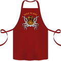 Born to Dive Octopus Scuba Diving Diver Cotton Apron 100% Organic Maroon