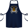 Born to Dive Octopus Scuba Diving Diver Cotton Apron 100% Organic Navy Blue