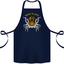 Born to Dive Octopus Scuba Diving Diver Cotton Apron 100% Organic Navy Blue