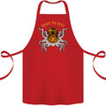Born to Dive Octopus Scuba Diving Diver Cotton Apron 100% Organic Red
